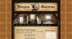 Desktop Screenshot of penzionovcarna.cz